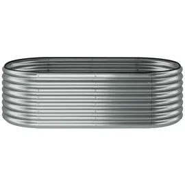 Tectake Flormma 200 x 100 x 60 cm Silber