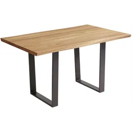 58 aufm Kessel Daphene 140 x 90 x 75 cm Wildeiche geölt/beige
