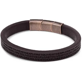 FYNCH-HATTON The Leather Classic Armband braun 22,5 cm