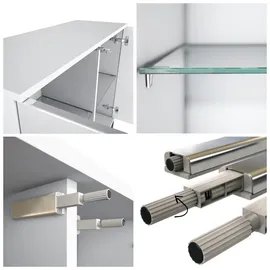 Vladon Grömitz V3 Büroschrank 92,5 x 73,5 x 35 cm weiß