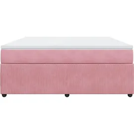 vidaXL Boxspringbett 180 x 200 cm Rosa
