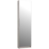 Forte Calma Schuhschrank mit 1 Spiegeltür, Holzwerkstoff, Sandeiche, 180 x 50 x 20 cm