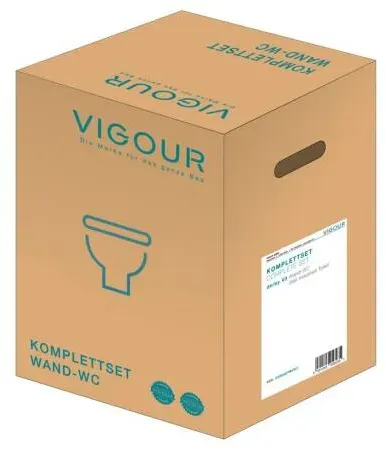 WWC Set derby V3 m.Spülrand offene Bef. PflegetectPlus mit WC Sitz Absenk VIGOUR