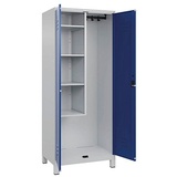 Californian Products CP Putzmittelschrank Classic Plus 080110-02 S10017 enzianblau, lichtgrau 80,0 x 50,0 x 195,0 cm, aufgebaut