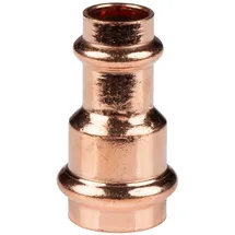 Pipetec Kupfer Pressfitting Reduzierstück 22 x 15 mm V+M-Kontur DVGW