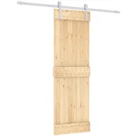 vidaXL Schiebetür rechts 70 x 210 cm Braun/Weiß