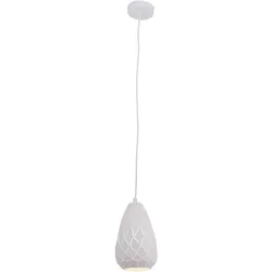 Näve Pendelleuchte "Alison" d:15cm weiß