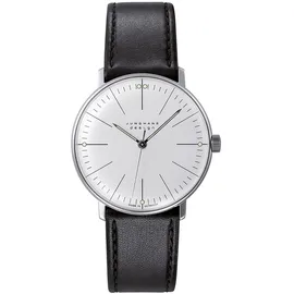 JUNGHANS max bill Handaufzug Leder 34 mm 027/3700.02