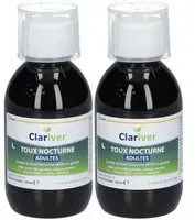 Cooper Clariver Toux Nocturne Adultes Sirop - Solution buvable 2x150 ml