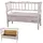 Mendler Sitzbank T207, Bank Truhenbank Staufach Kissen ~ weiß, shabby