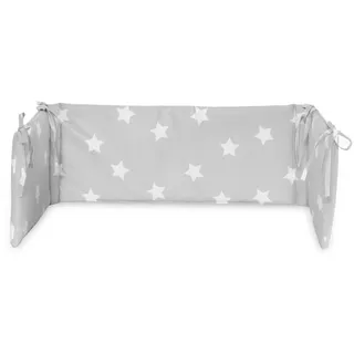 Lorelli Babybett-Nestchen L 145 x B 27 cm, Bettumrandung aus 100% Baumwolle grau/Sterne