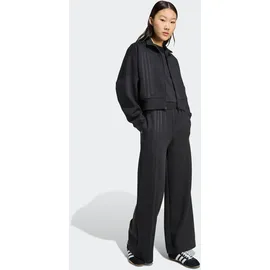 adidas Sweatjacke ADIDAS ORIGINALS "OFF PLACED 3-STREIFEN ZIP UP", Damen, Gr. XL, schwarz, Obermaterial: 53% Baumwolle, 47% Polyester, angesetztes Bündchen, Sweatjacken Sweatjacke, mit Reißverschluss, mit glatter Materialstruktur