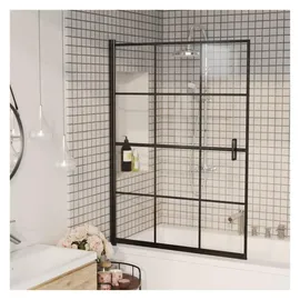 vidaXL Duschkabine ESG 100 x 140 cm schwarz