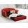 Home Affaire Schlafcouch Chenille 2-Sitzer Rot