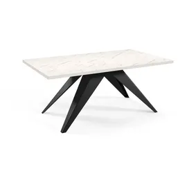 Feldmann-Wohnen Vento 160 x 76 x 90 cm Bianco Marmor/Schwarz