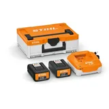 STIHL Power-Box 1 mit 2x AP 200 Akku, AL 301 Akku-Box S inklusive 2x Akku AP 200 und Schnellladegerät AL 301