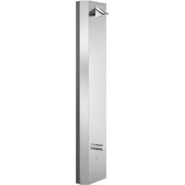Schell V-Duschpaneel LINUS Inox DP-C-T El. THM, m Duschk Co, Vtl 6 V, ES geb.