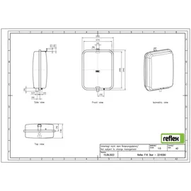 Reflex F 18 3 bar 18 l Weiß