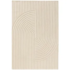 benuta pure Wollteppich, Yanis Ivory 120x170 cm, - Naturfaserteppich aus Wolle