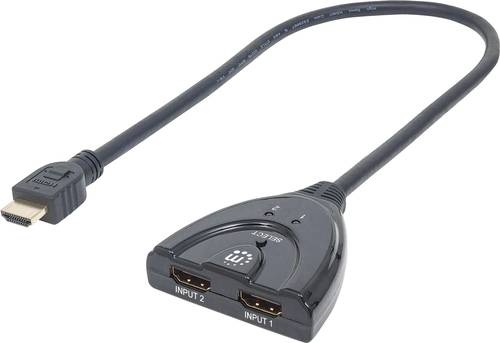 Manhattan 207416 2 Port HDMI-Switch LED-Anzeige, 3D-Wiedergabe möglich, vergoldete Steckkontakte 10
