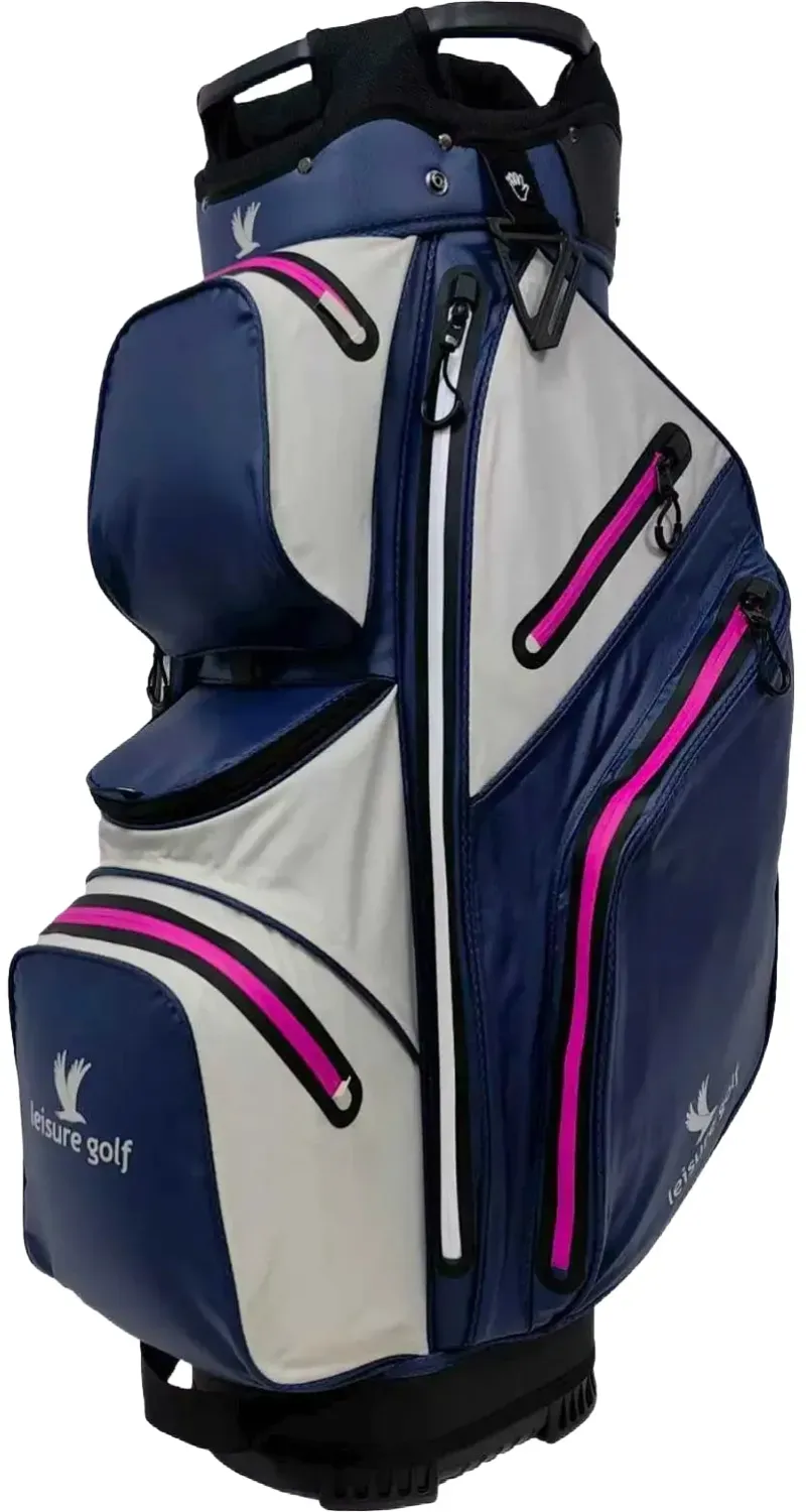 Leisure Cartbag Watersafe, blau/grau/pink