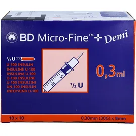 ToRa Pharma GmbH BD MICRO-FINE+ Insulinspr.0.3 ml U100 0.3x8 mm
