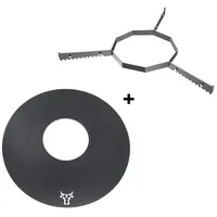 tuning-art Grillplatte GR09-80 Grillring ø80cm + Auflageleiste für Kugelgrill Feuertonne