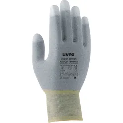 UVEX Arbeitsschutz 60556, Fabrik-Handschuhe, Grau, Karbon, Polyamid
