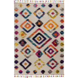 Flair Rugs Hochflor-Teppich FLAIR RUGS "Bohemia", bunt, B:160cm H:20mm L:230cm, Kunstfaser, Teppiche, in farbenfroher Shaggy Berber-Optik