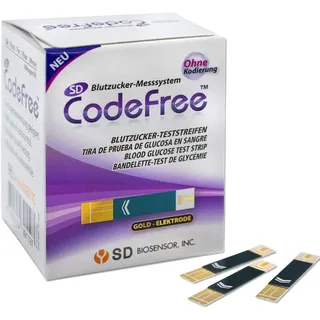 CodeFree Blutzucker-Teststreifen - Diabetes-Tests zur Kontrolle bei Blutzucker, 100-St.