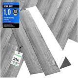 Endorphin Vinylboden selbstklebend in Holzoptik Dunkelgrau 2,93qm,