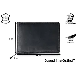 Josephine Osthoff Handtaschen-Manufaktur Josephine Osthoff Geldbörse Herren mit RFID Marine