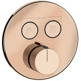 GESSI Hi-Fi Fertigmontageset Thermostat mit Tasten-Bedienung on/off. 2-Wege, 38713030, Farbe: Kupfer PVD