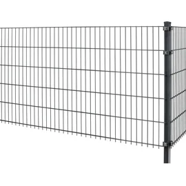 Floraworld Doppelstab-Mattenzaun Comfort 201 x 143 cm anthrazit
