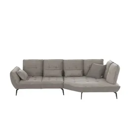 Vito Eckcouch Flachgewebe 3-Sitzer Beige