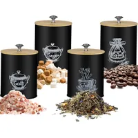 Ruhhy Vorratsdosen Set Kaffeedose Teedose Zuckerdose Salzbehälter mit Deckel