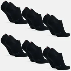 BAMBUS NO SHOW SOCKEN - 6-Pack - Schwarz - 43-47
