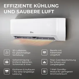 Kältebringer Split-Klimaanlage Quick Connect 12.000 BTU (3,5W)