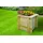 TIMBELA Hochbeet 38 x 38 x 35 cm Beige