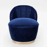 Playboy Stella Samt 67 x 71 x 70 cm blau