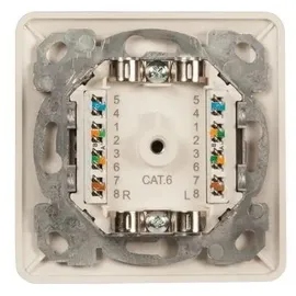EFB-Elektronik ET-25211.1V1 Datendose Cat.6 250MHz oben/unten Unterputz 2xRJ45