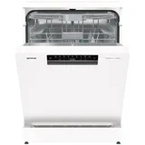 Gorenje GS673C60W Freistehender Geschirrspüler -60 cm- 16 Maßgedecke- 3 Körbe - 7 Programme-WiFi-Inverter Motor-SpeedWash-TotalDry-vollständiger Überlaufschutz-Inox, Weiß