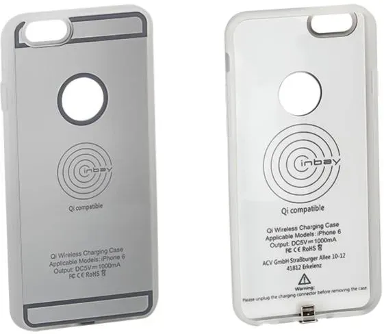  Inbay Ladeschale für iPhone 6 silber 