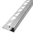 Dalsys Fliesenschiene Edelstahl, Gebürstet 2,5m x 12,5mm, Eckprofil Quadrat