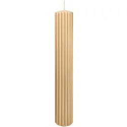 Wiedemann Kerzen Rillen Kerzen Sand 300 x Ø 45 mm, 4 Stück
