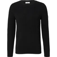 s.Oliver Strukturierter Baumwoll-Pullover Schwarz 3XL