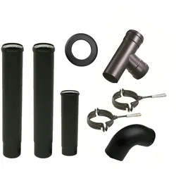 Anschluss-Starter-Set für Pelletöfen Durchmesser 80 mm