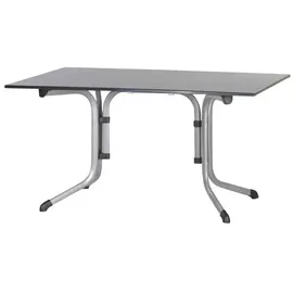 Sieger Boulevard-Klapptisch mit vivodur-Platte 140 x 90 x 73 cm graphit/schieferdekor anthrazit
