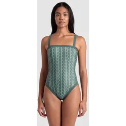 Badeanzug Damen arena Monogram U-Back - Sage Multi-sage - L