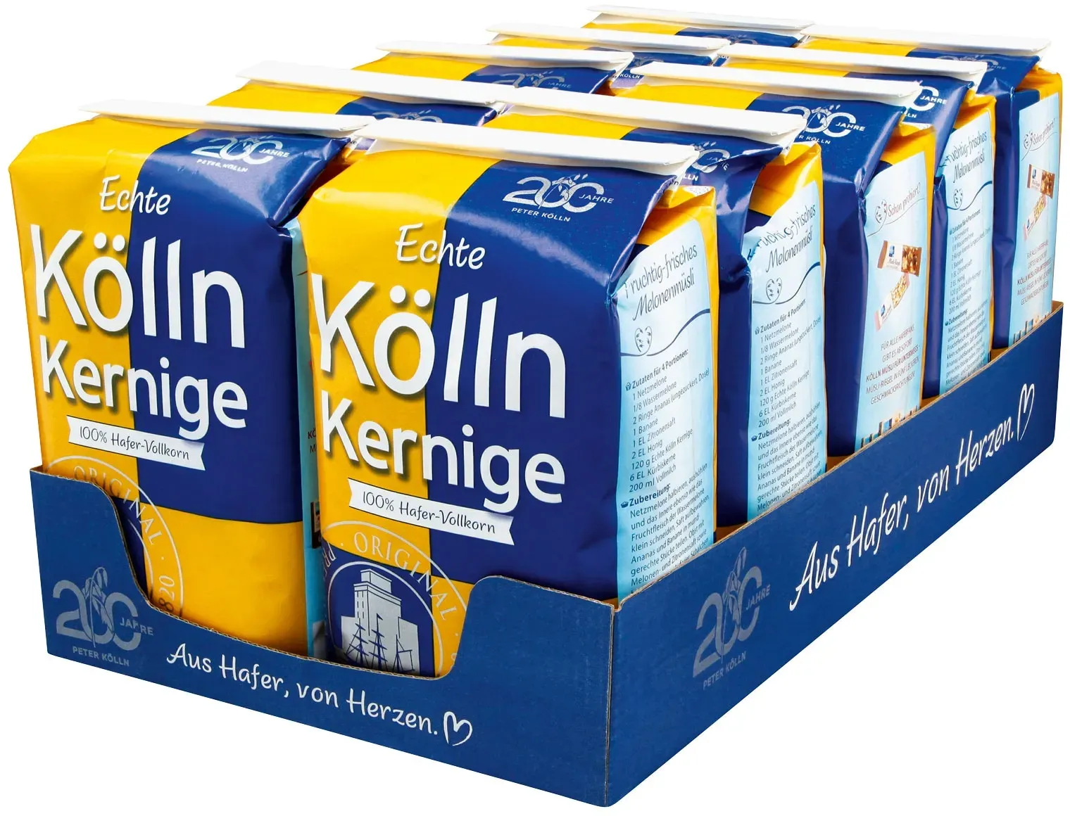 Kölln Haferflocken kernig 500 g, 10er Pack